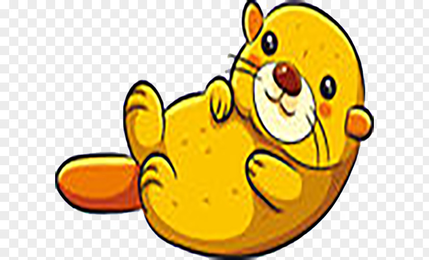 Lying Beaver Sea Otter Drawing Rodent PNG
