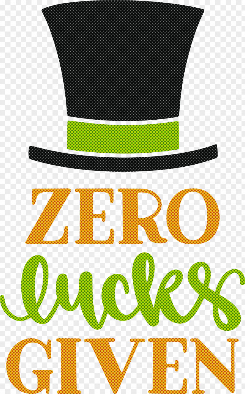 Zero Lucks Given Lucky Saint Patrick PNG