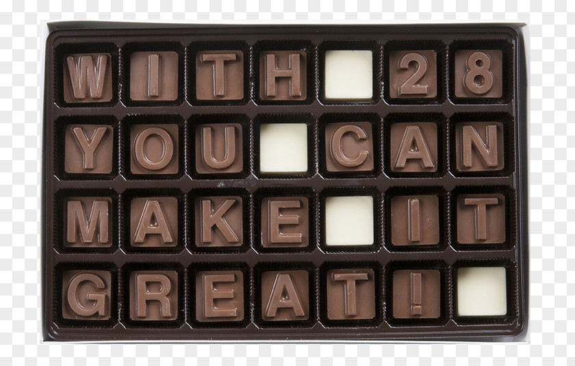 Chocolate Letters Bar Praline PNG