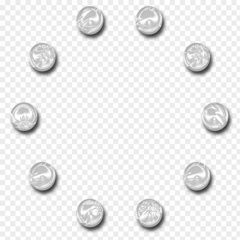 Circles Silver Picture Frame Film PNG