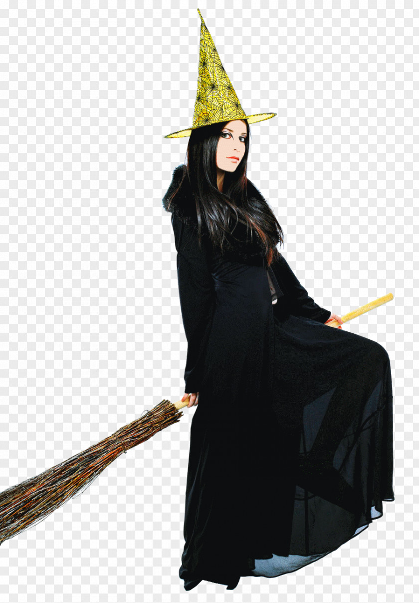 Flying Witch Costume Outerwear Broom PNG