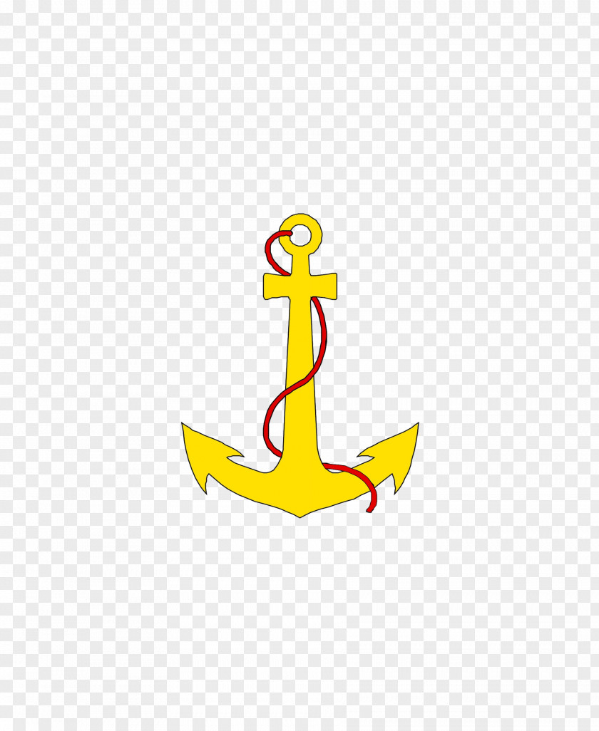 Yellow Anchor Anclaje Watercraft PNG