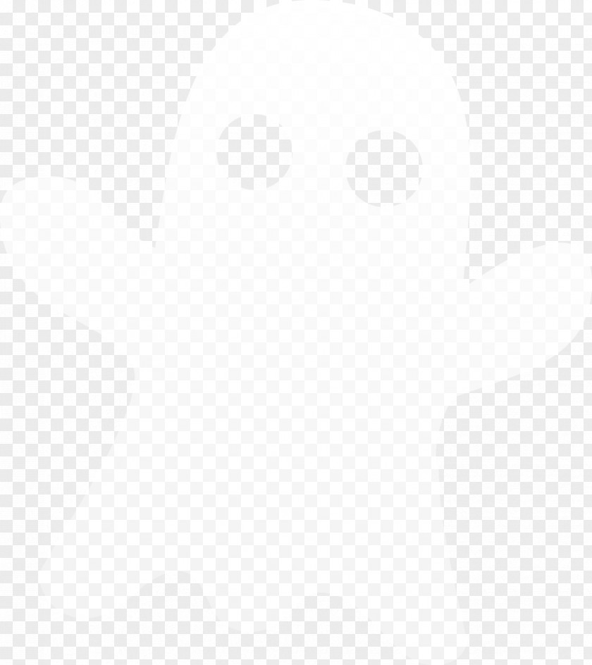Black White Halloween Ghost PNG