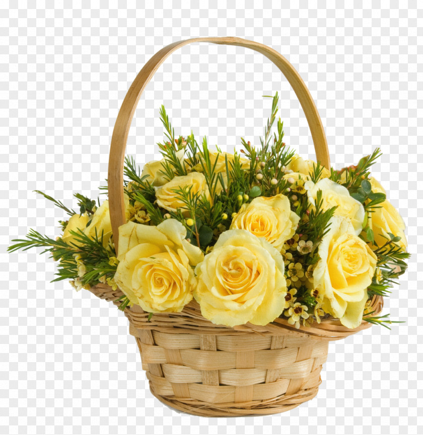 Bouquet Of Flowers Flower Basket Rose Floristry PNG