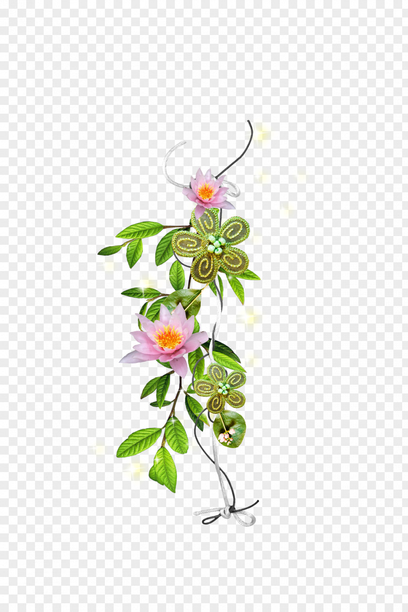 Floating Flowers Clip Art PNG