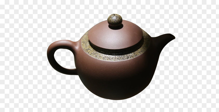 Purple Clay Teapot Flower Button Yixing Ware PNG