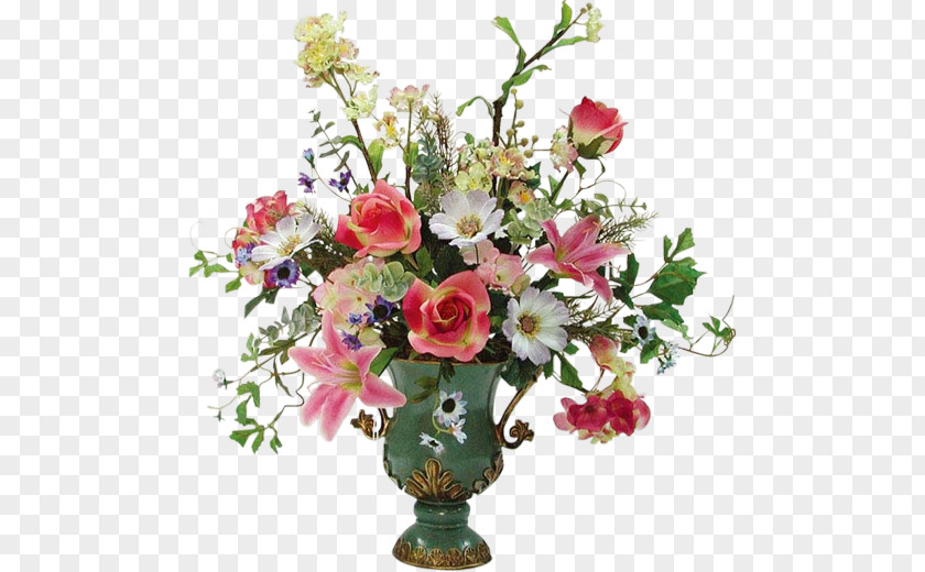 Vase With Flowers Rose Floral Design Flower Bouquet Cut PNG