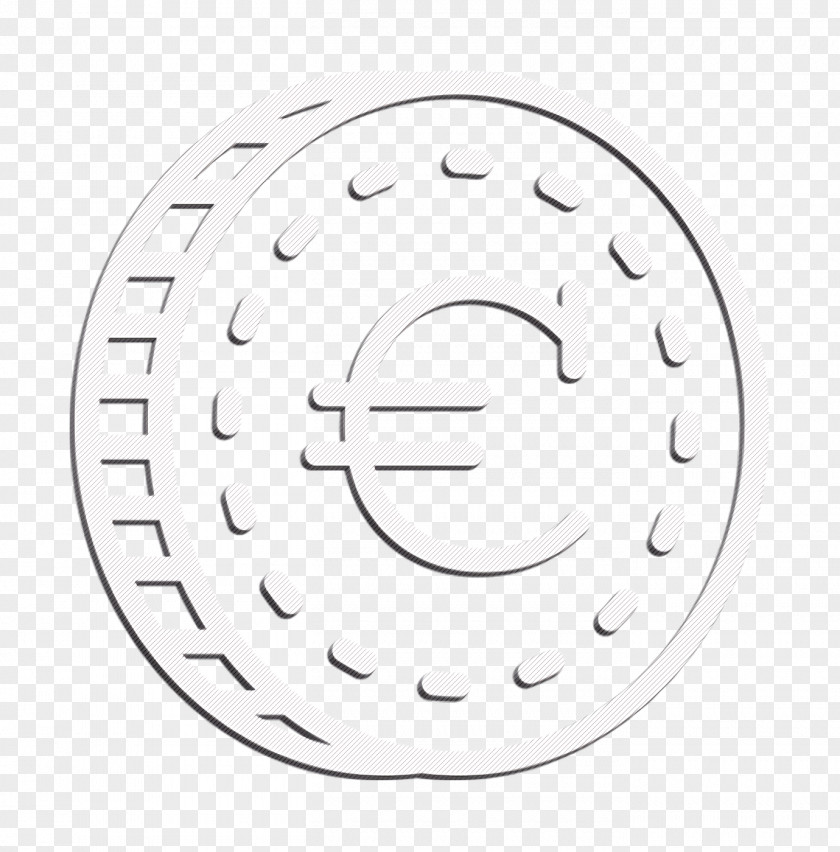 Business Icon Coin Euro PNG