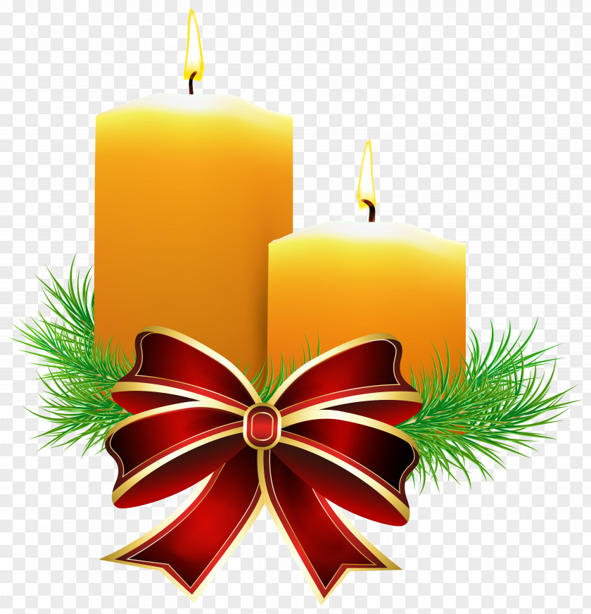 Christmas Candles Transparent Clip Art Image Candle PNG