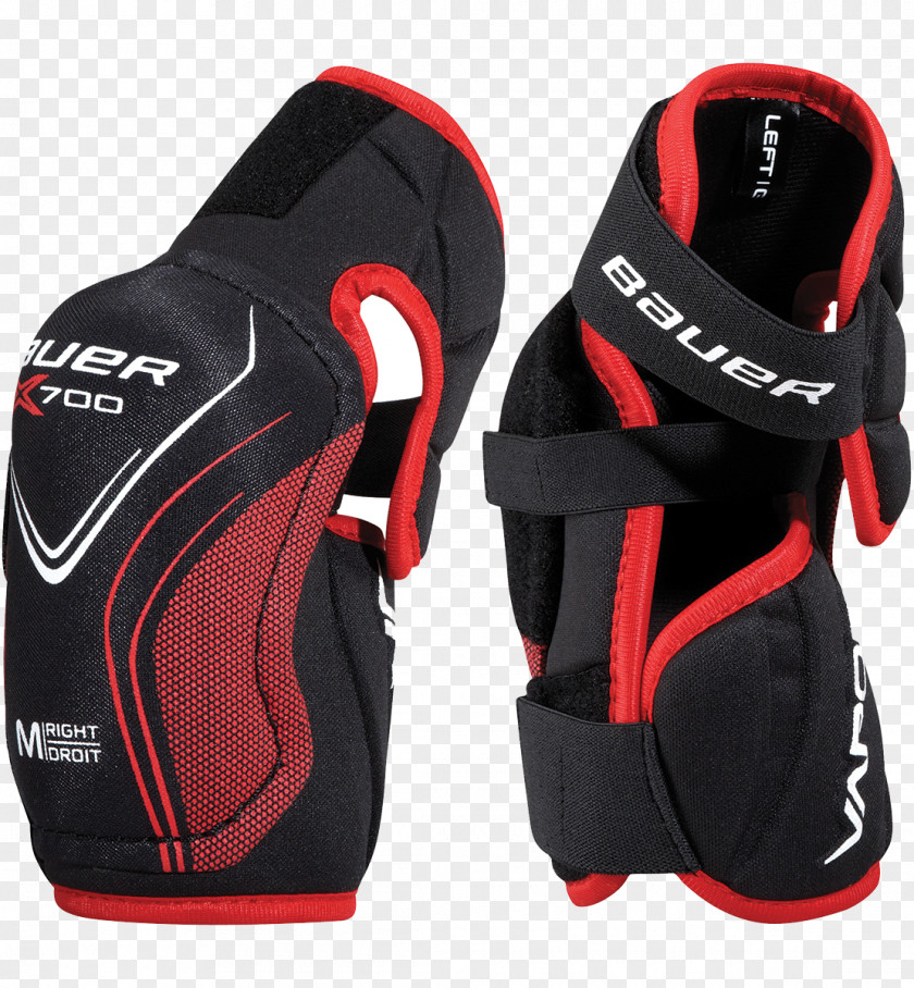 Hockey Bauer Elbow Pad Ice Equipment PNG