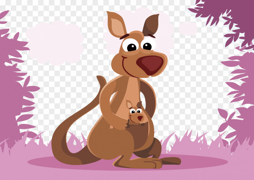 Kangaroo Mother Clip Art PNG