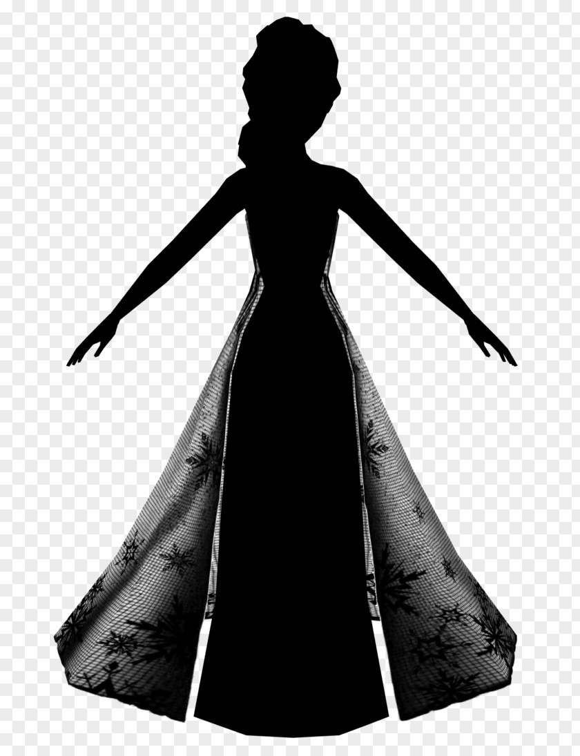 Shoulder Gown Silhouette PNG