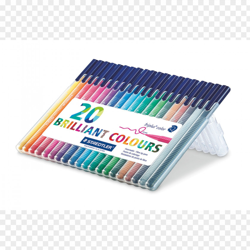 Pen Staedtler TriPlus Fineliner Marker Coloring Book PNG