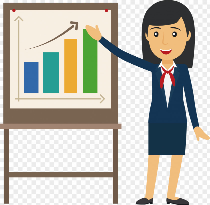 Cartoon Vector Teacher Presentation Royalty-free Businessperson Illustration PNG