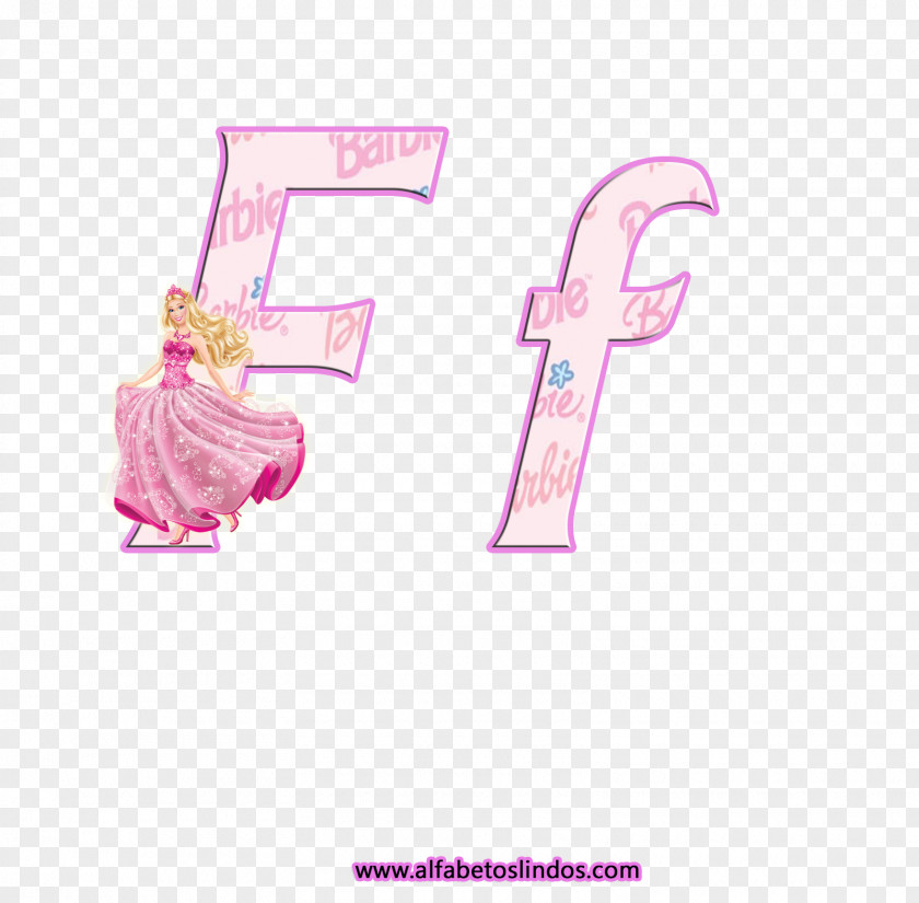 Este Lustre Barbie Alphabet Letter Doll Å PNG