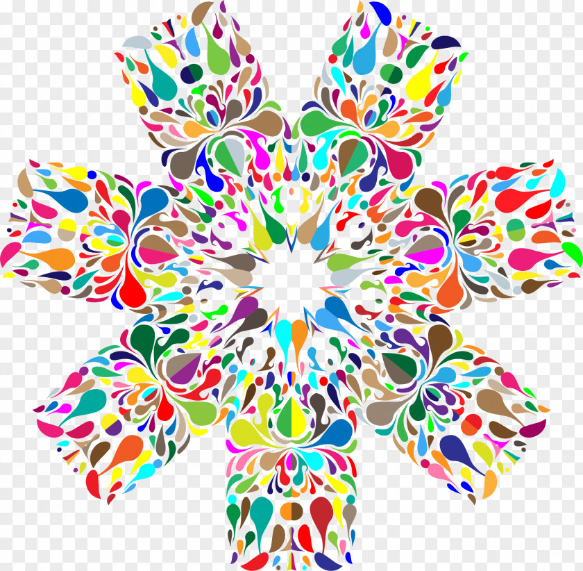 Gorgeous And Colorful Floral Design Clip Art Openclipart PNG