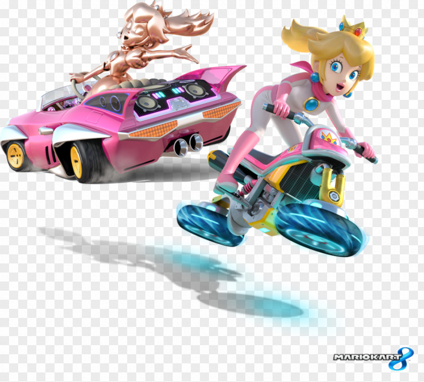 Mario Kart 7 8 Deluxe Wii Princess Peach PNG