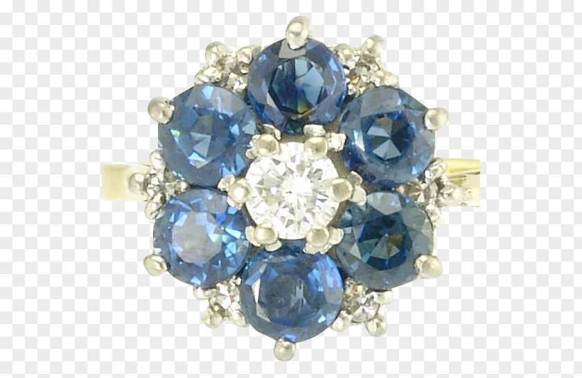 Sapphire Blue Ring Diamond Ruby PNG