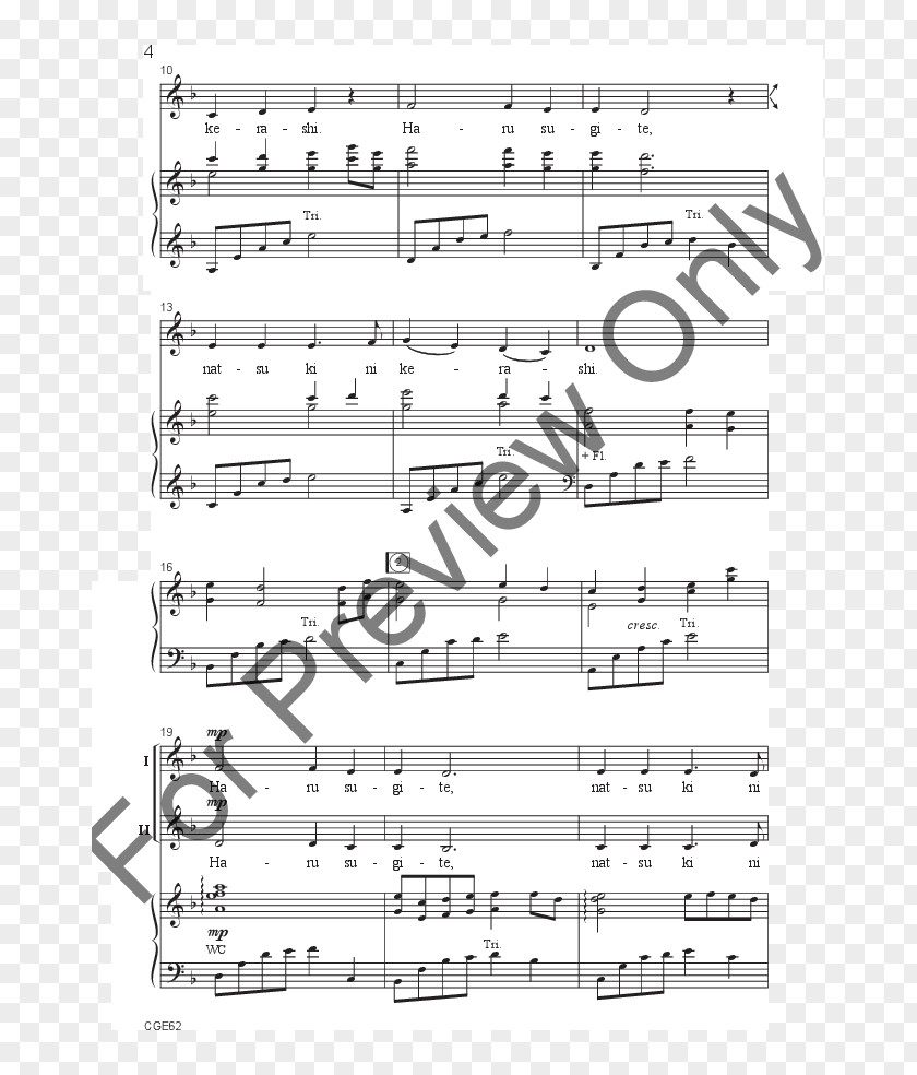 Sheet Music J.W. Pepper & Son Lyrics Arrangement PNG Arrangement, japanese wind chimes clipart PNG