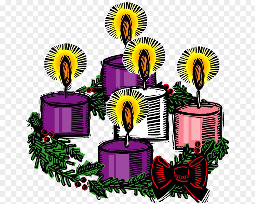 Advent Light Cliparts Wreath Sunday Gaudete Clip Art PNG