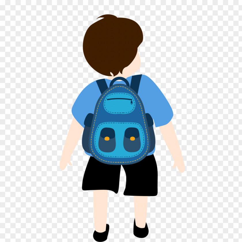 Backpack Boy Drawing Animation Illustration PNG