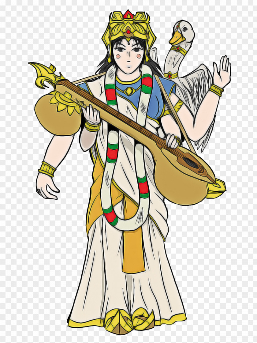Cartoon Costume Design Plucked String Instruments Bard PNG