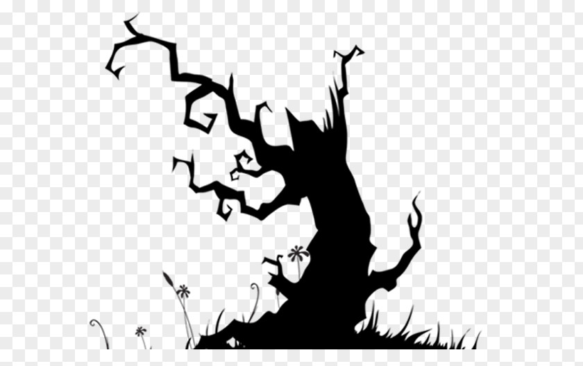 Ghost Tree Halloween Spooktacular Childrens Party PNG