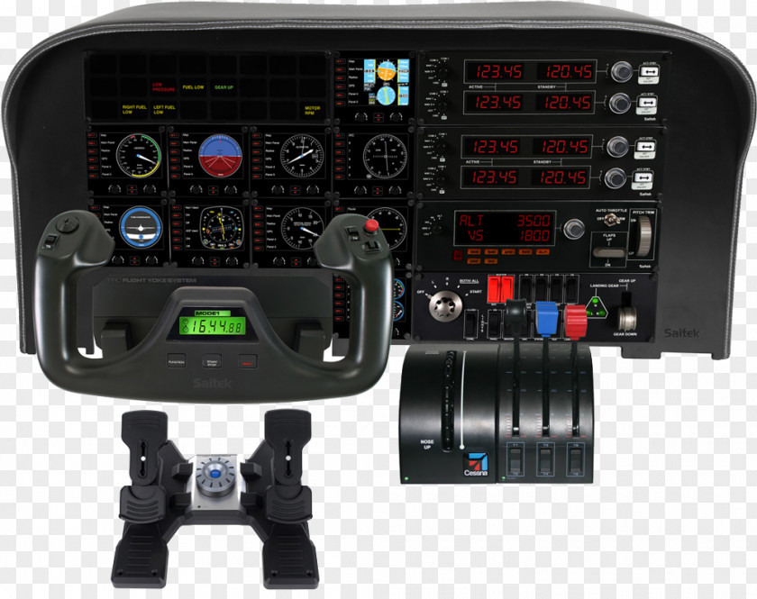 Nintendo Joystick Saitek Yoke Logitech Airplane Flight Simulator PNG