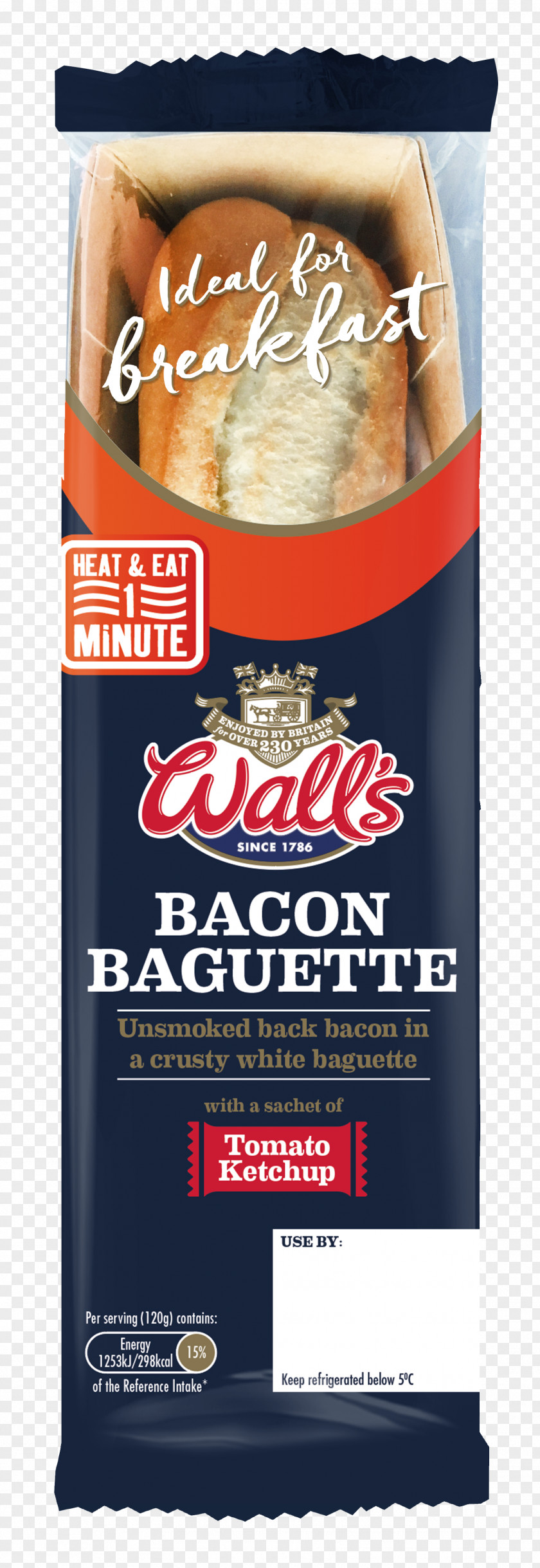 Bacon Baguette Muffin Breakfast Roll PNG