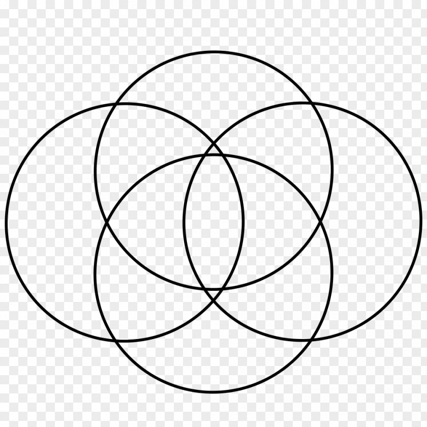 Circle Overlapping Circles Grid Sacred Geometry Line PNG