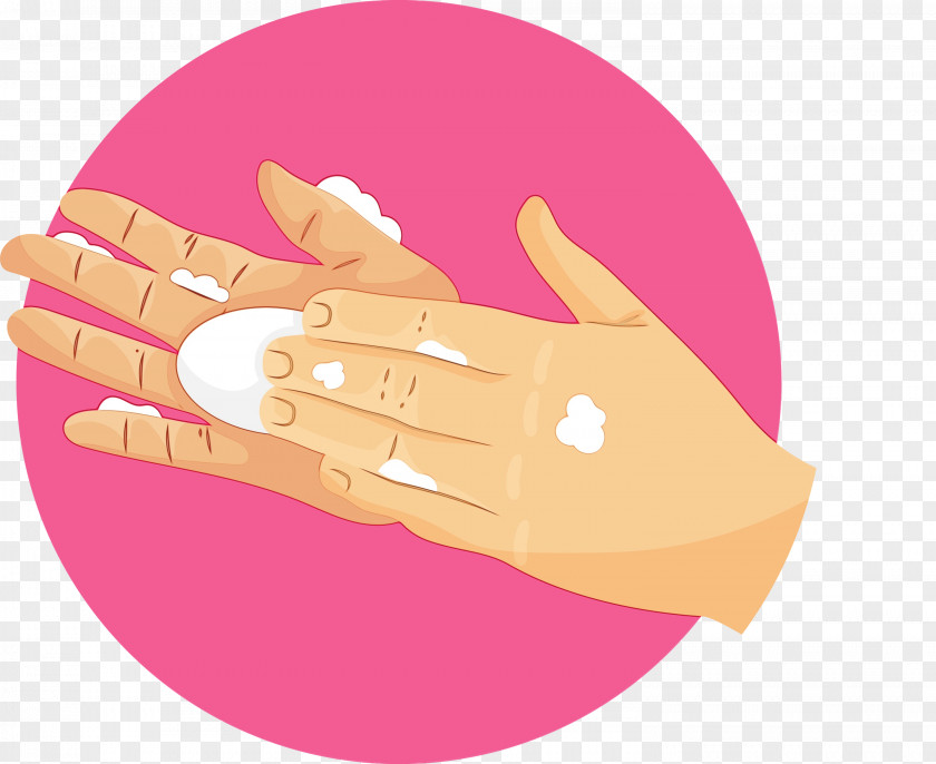 Hand Model Pink M Nail PNG