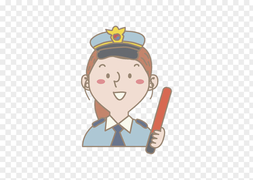 Police Beauty Cartoon Drawing Illustration PNG