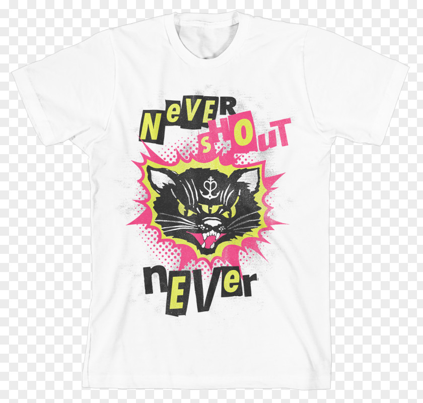 Punk Concert T-shirt Rock Never Shout Crew Neck Warner Bros. Records PNG