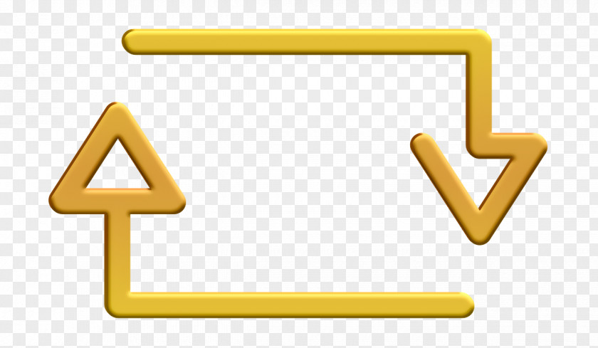 Symbol Yellow Retweet Icon Twitter Web Navigation Line Craft PNG