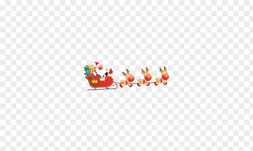 Deer Pulling Santa Claus Reindeer Christmas Sled Quel Primo Natale Tra Me E Te PNG