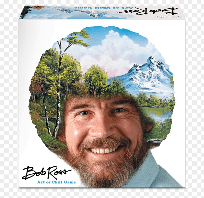 Painting Big G Creative Bob Ross The Art Of Chill Board Game More Joy Gen Con PNG