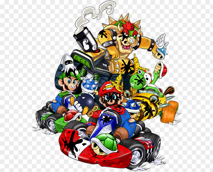 Speed Racer Mario & Luigi: Partners In Time Kart 7 Dream Team PNG