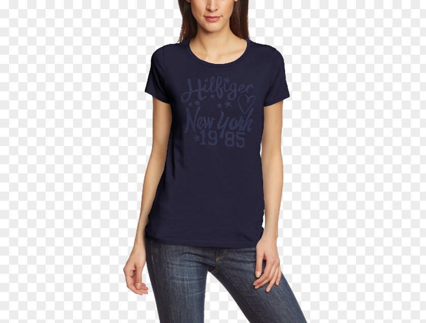 T-shirt Crew Neck Tommy Hilfiger Sleeve PNG