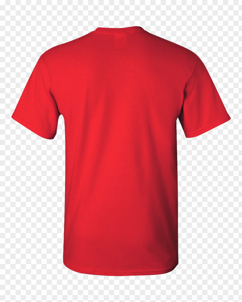 T-shirt Long-sleeved Gildan Activewear Red PNG