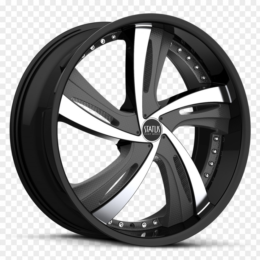 Carbon Fiber Car Status Alloy Wheels Rim Tire PNG