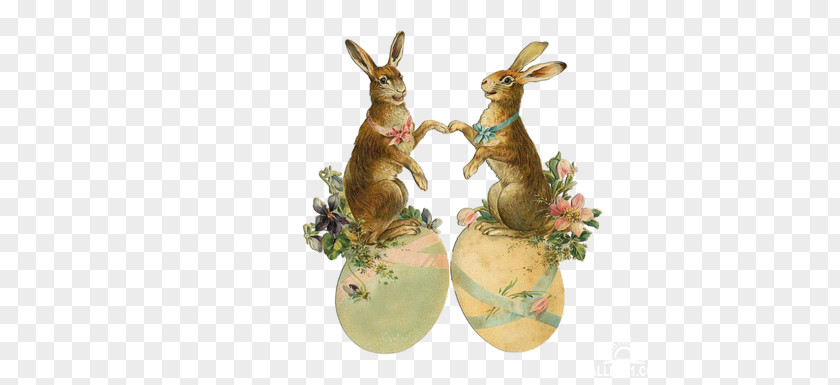 Easter Bunny Resurrection Of Jesus Paper Postcard PNG