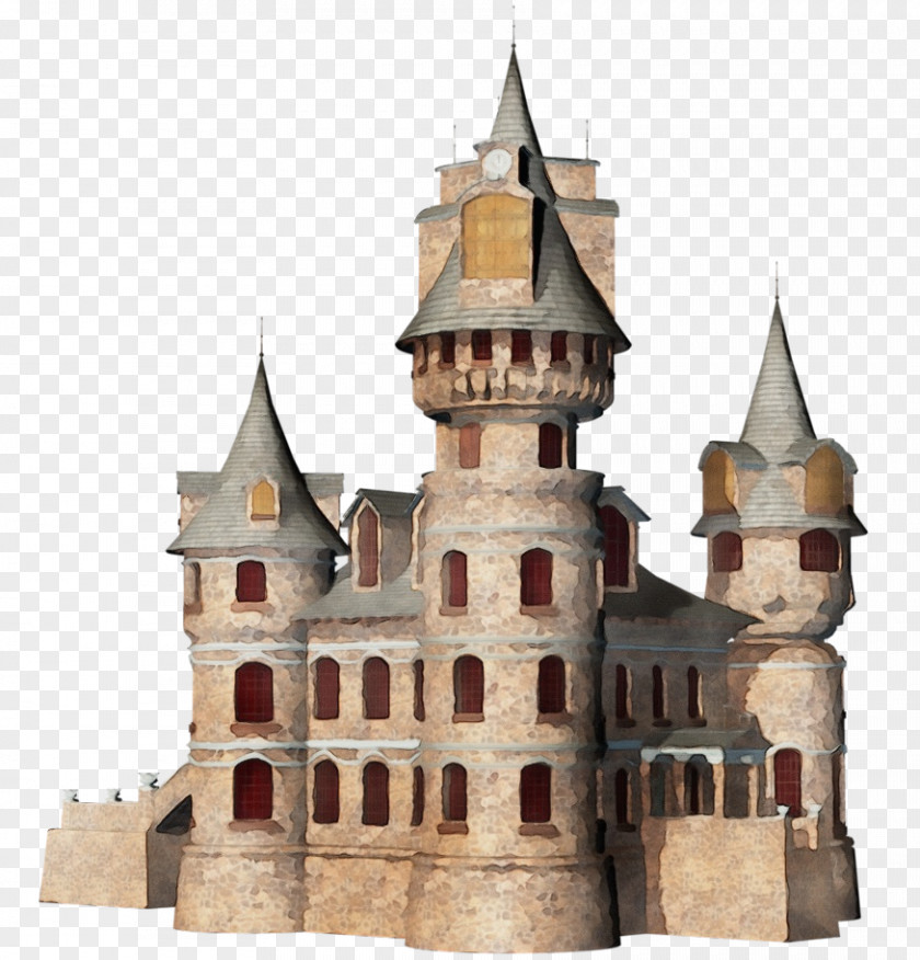 Spire Building Landmark Medieval Architecture Castle Turret Steeple PNG