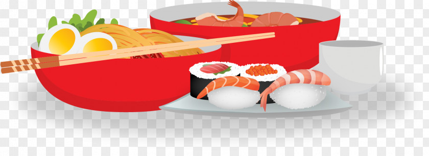 Vector Noodles Sushi Pasta Asian Cuisine Buffet Chinese PNG