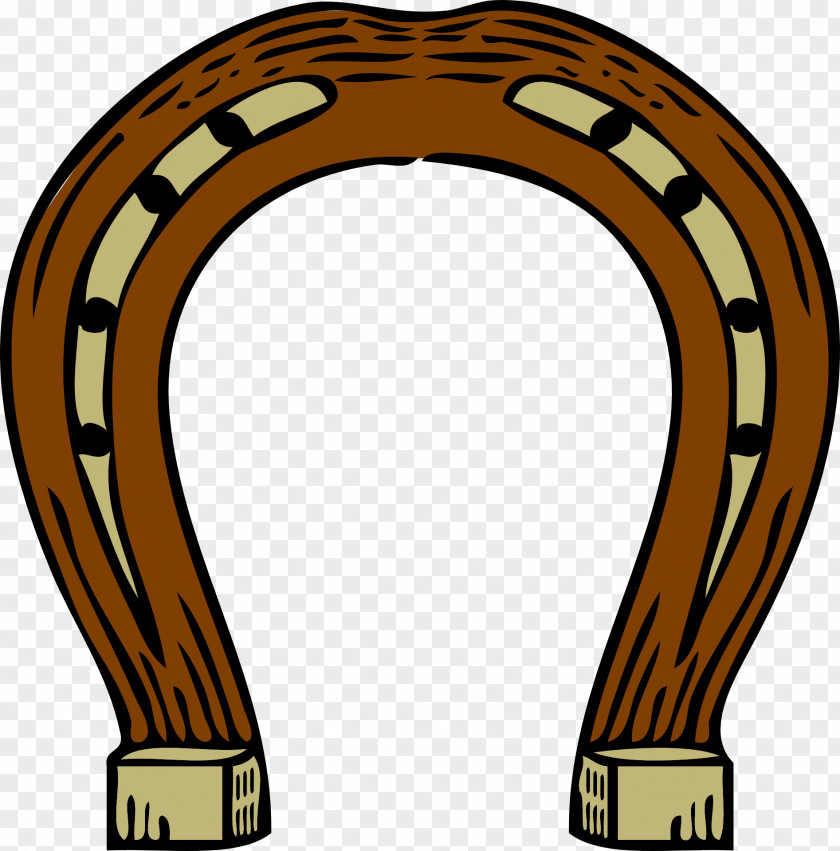 Brown Horseshoe Clip Art PNG
