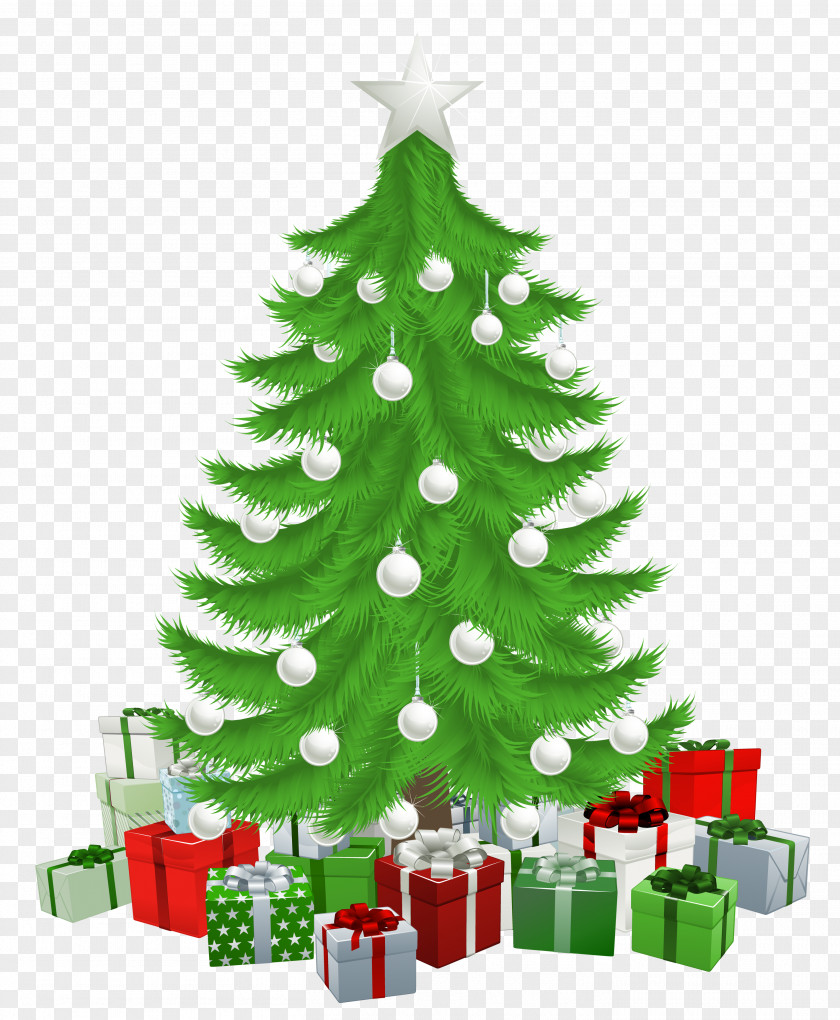 Christmas Cliparts Transparent Tree Gift Clip Art PNG