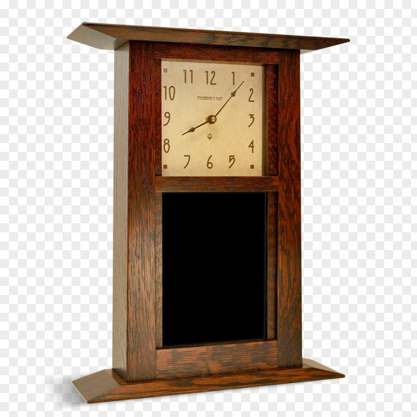 Clock Mantel Arts And Crafts Movement Mission Style Furniture PNG