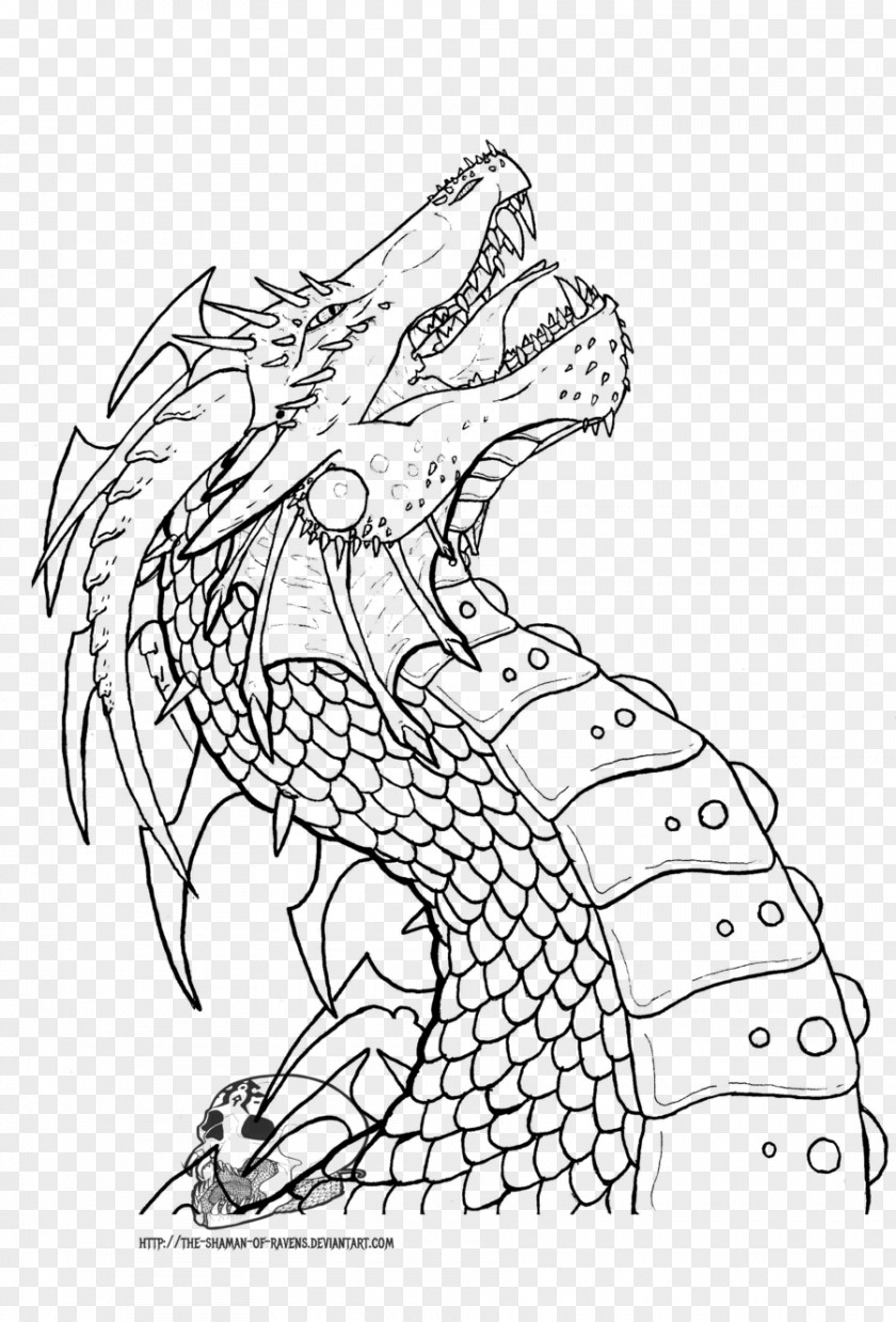 Dragon Line Art Drawing Clip PNG