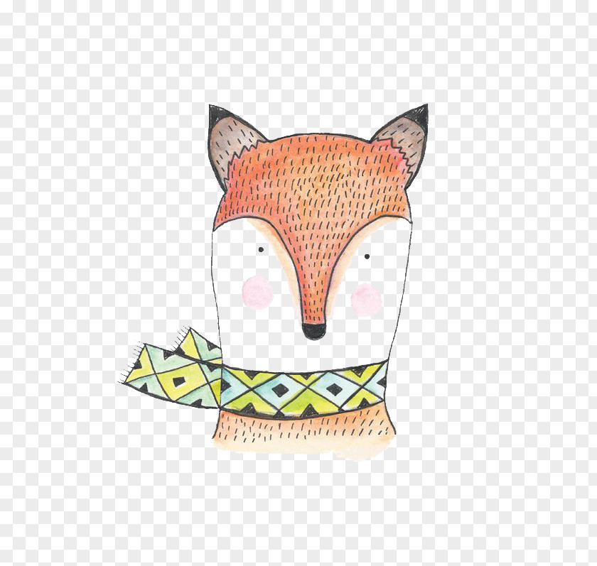 Fox Watercolor Painting Drawing Illustration PNG
