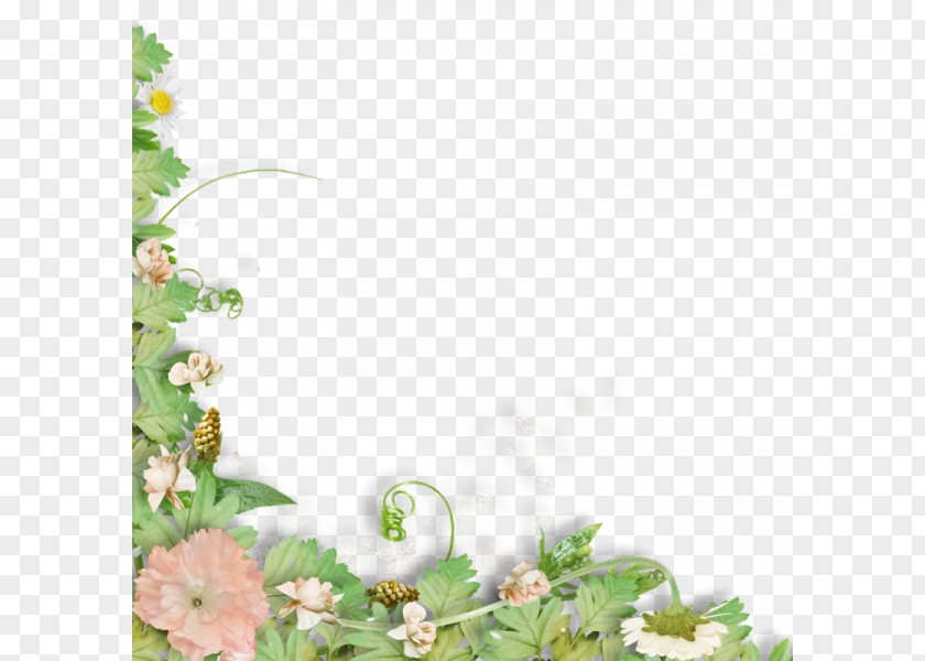 Green Leaves Flowers Decorative Lace Digital Scrapbooking Photography PNG