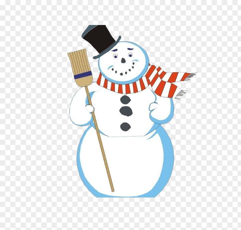 Hat Scarf Around The Snowman PNG